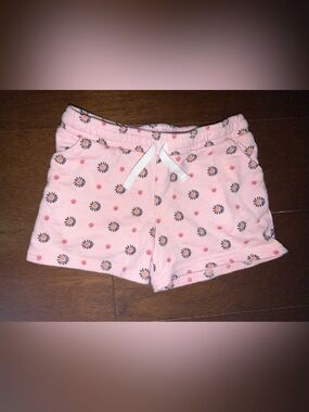 Carter's Pink Daisy Print Drawstring Shorts